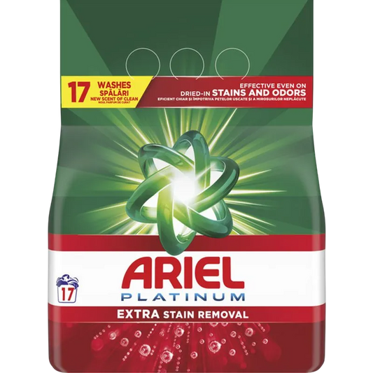 DETERGENT PUDRA AUTOMAT ARIEL PLATINUM EXTRA PETE, 17 SPALARI, 1.105 KG