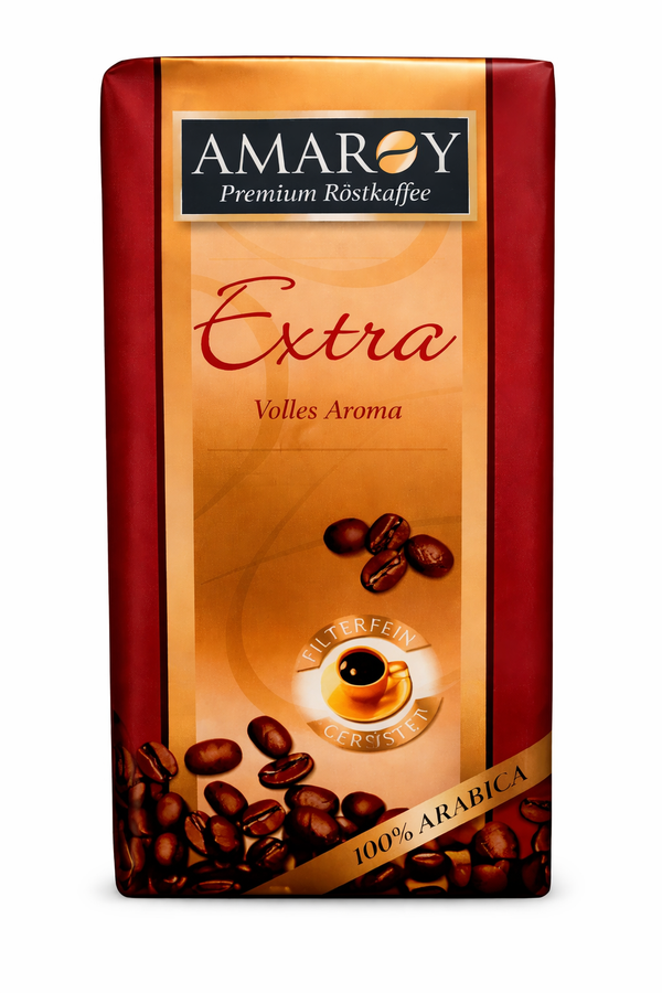 Cafea Amaroy Extra Premium – Măcinată, 500 g | 100% Arabica, Aromă Intensă