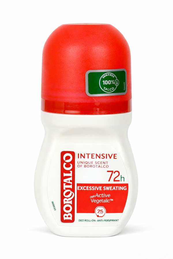 Deodorant Roll-On Borotalco Intensive Excessive Sweating 72h – Active Vegetable, 50 ml
