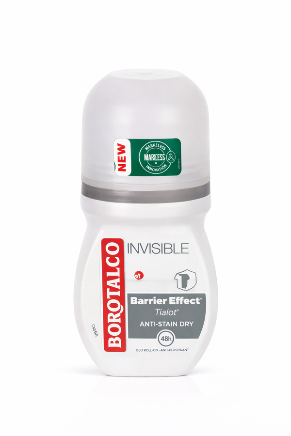 Deodorant Roll-On Borotalco Invisible Barrier Effect 50 ml – Anti-Stain Dry