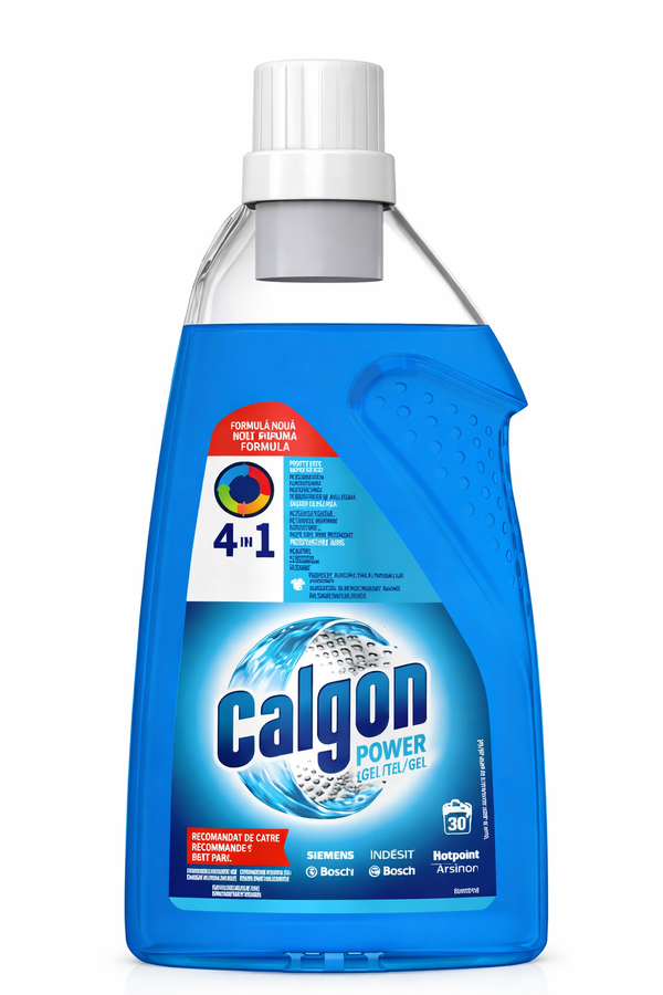 Calgon Power Gel 4-în-1 Anticalcar pentru Mașina de Spălat | Protecție Completă