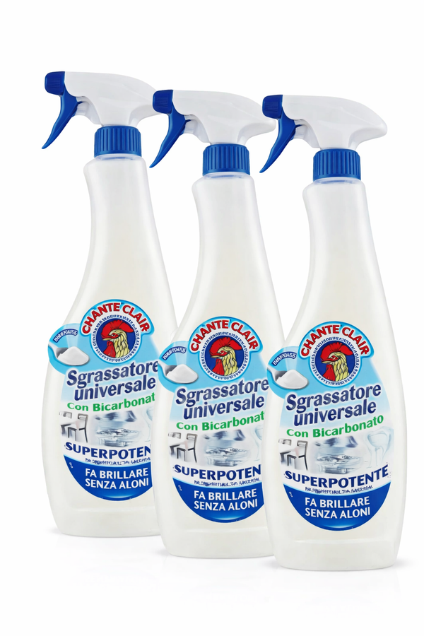 Degresant Universal Chanteclair cu Bicarbonat – Super Puternic, Pachet x3, 600 ml
