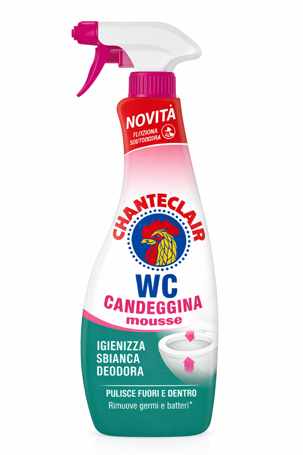 Chanteclair WC Candeggina Mousse cu Clor – Igienizare și Albire