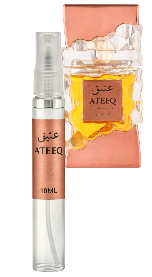Nusuk Ateeq – Extrait de Parfum Unisex 10 ml, Aromă Orientală Intensă