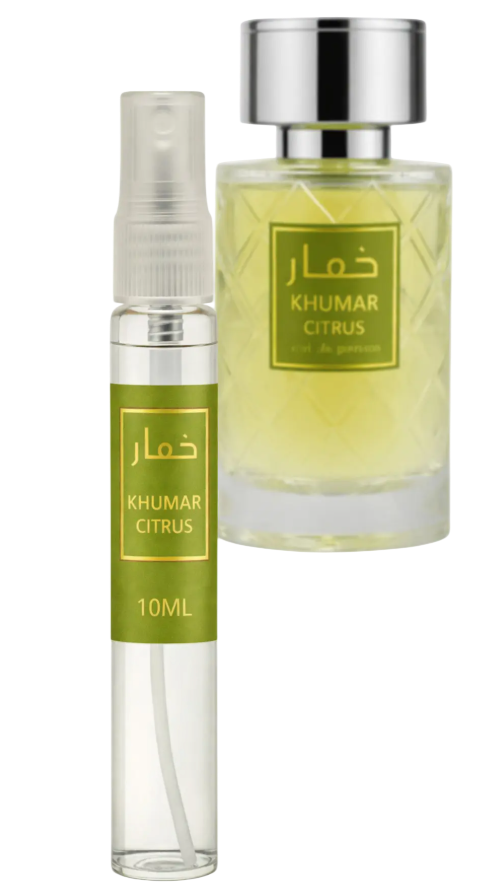 Wadi al Khaleej Khumar Citrus – Apa de Parfum Unisex 10 ml, Aromă Fresh Citrica