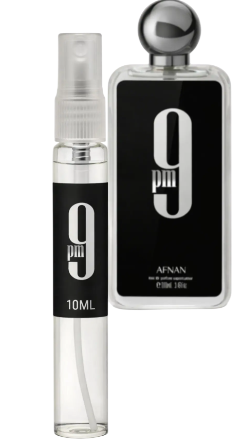 Afnan 9 PM – Eau de Parfum Bărbați 10 ml, Aromă Dulce Orientală