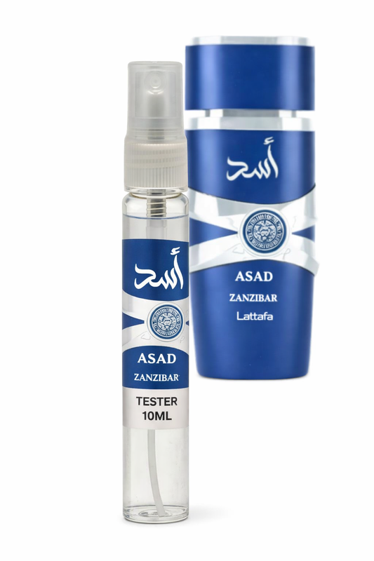 Apa de Parfum Asad Zanzibar Lattafa – Tester 10 ml | Parfum Masculin Fresh Oriental